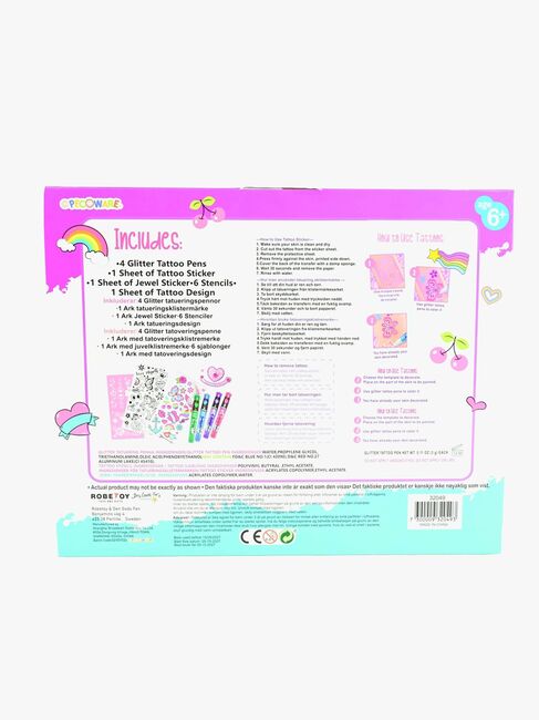 Robetoy Tatoveringssæt 8-pak 25 cm