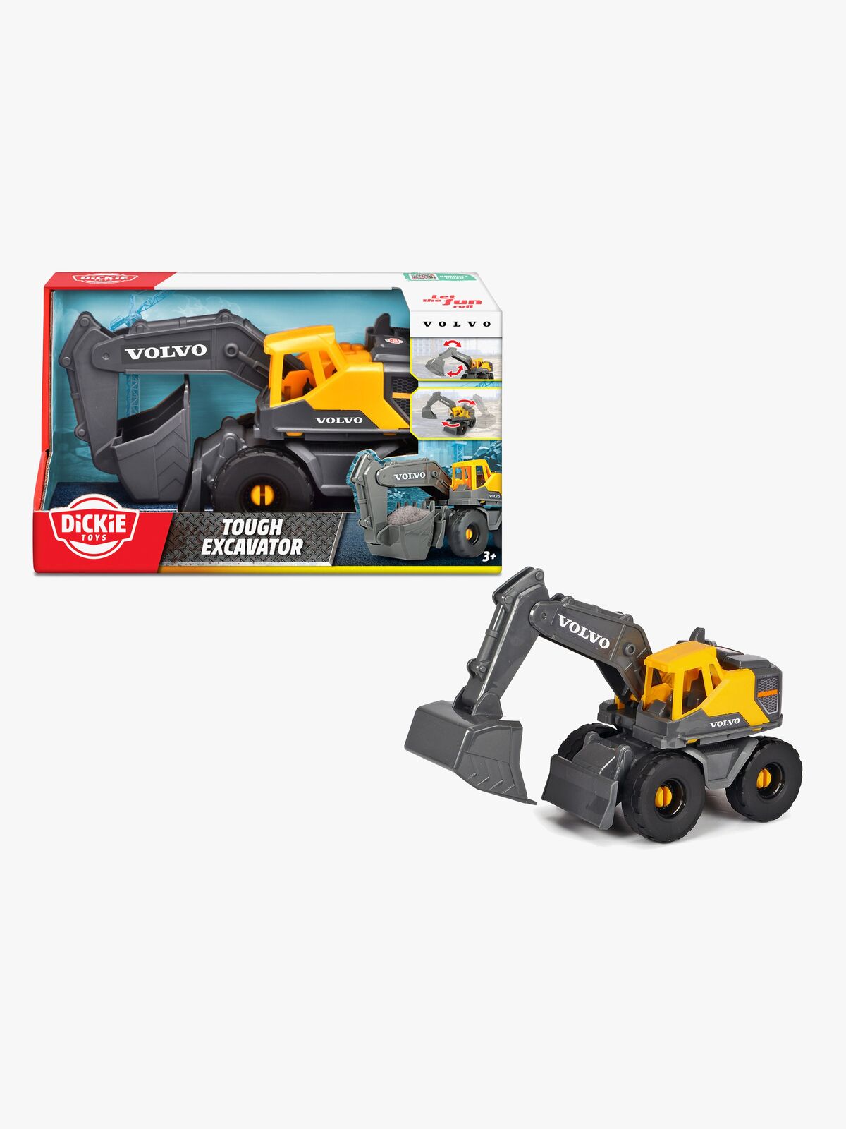 Dickie Toys Volvo Tough Gravemaskine 26 cm