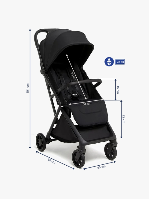 Beemoo Pro Venti Klapvogn, Coffee Black