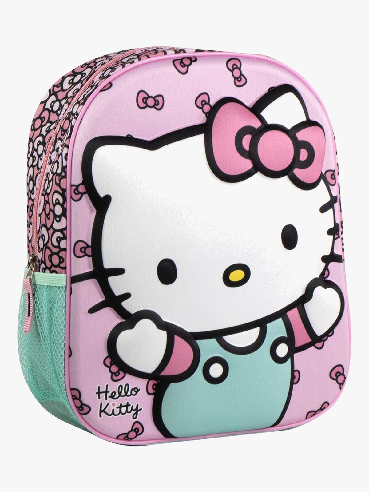 Hello Kitty 3D Rygsæk, Lyserød/Grøn