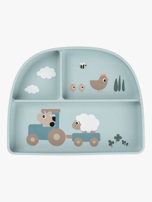 Done By Deer Tiny Farm Opdelt Tallerken, Blue