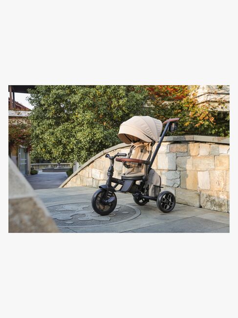 QPlay Comfo Max Sammenklappelig Trehjulet Cykel, Beige