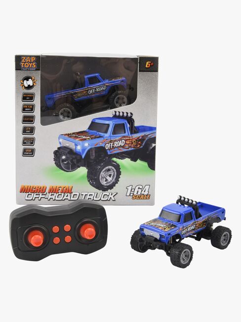 ZapToys Micro Metal Fjernstyret Terrængående Lastbil, Blå RC5155B-3528_1.jpg