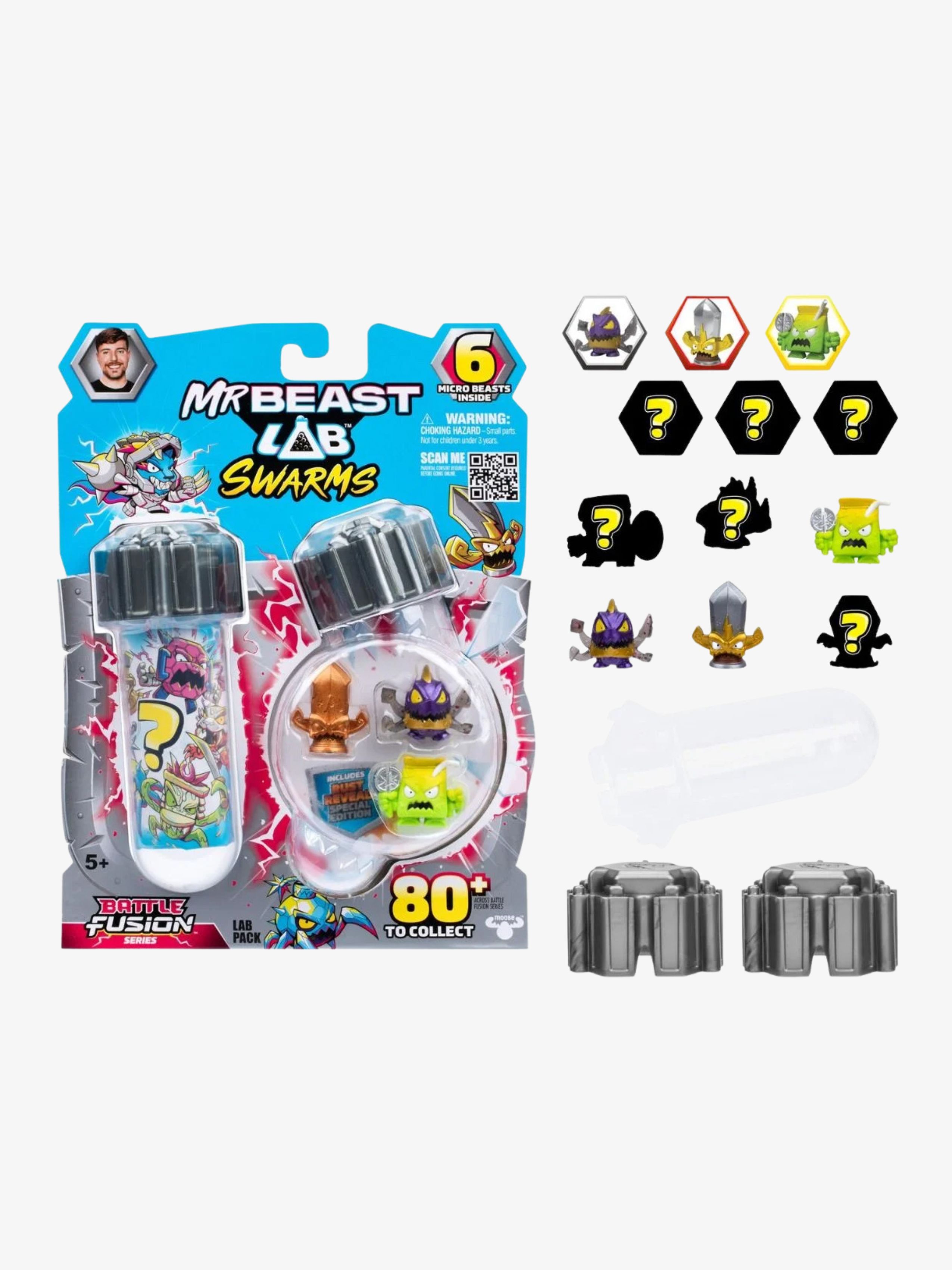 Beast Lab Swarms Samlerfigurer Battle Fusion Surprise 6-pak