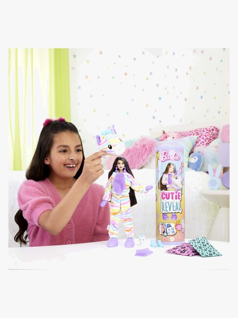 Barbie Cutie Reveal Dukke med Regnbuefarvet Zebra