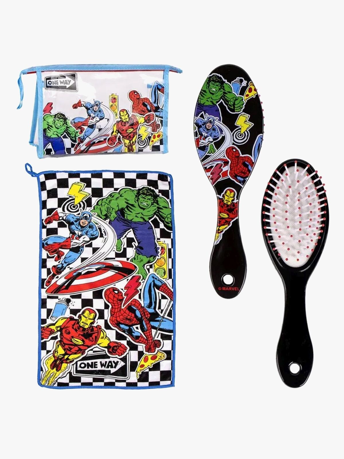 Marvel Avengers Toilettaske med Håndklæde & Hårbørste