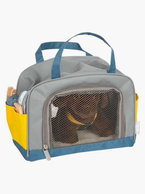 Small Foot Hund med Taske og Plejesæt