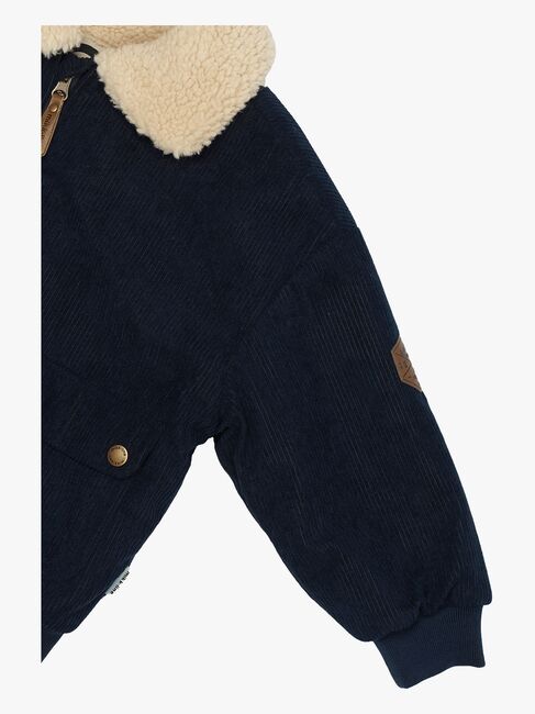 Mikk-Line Manchesterjakke med Teddyfor, Blue Nights