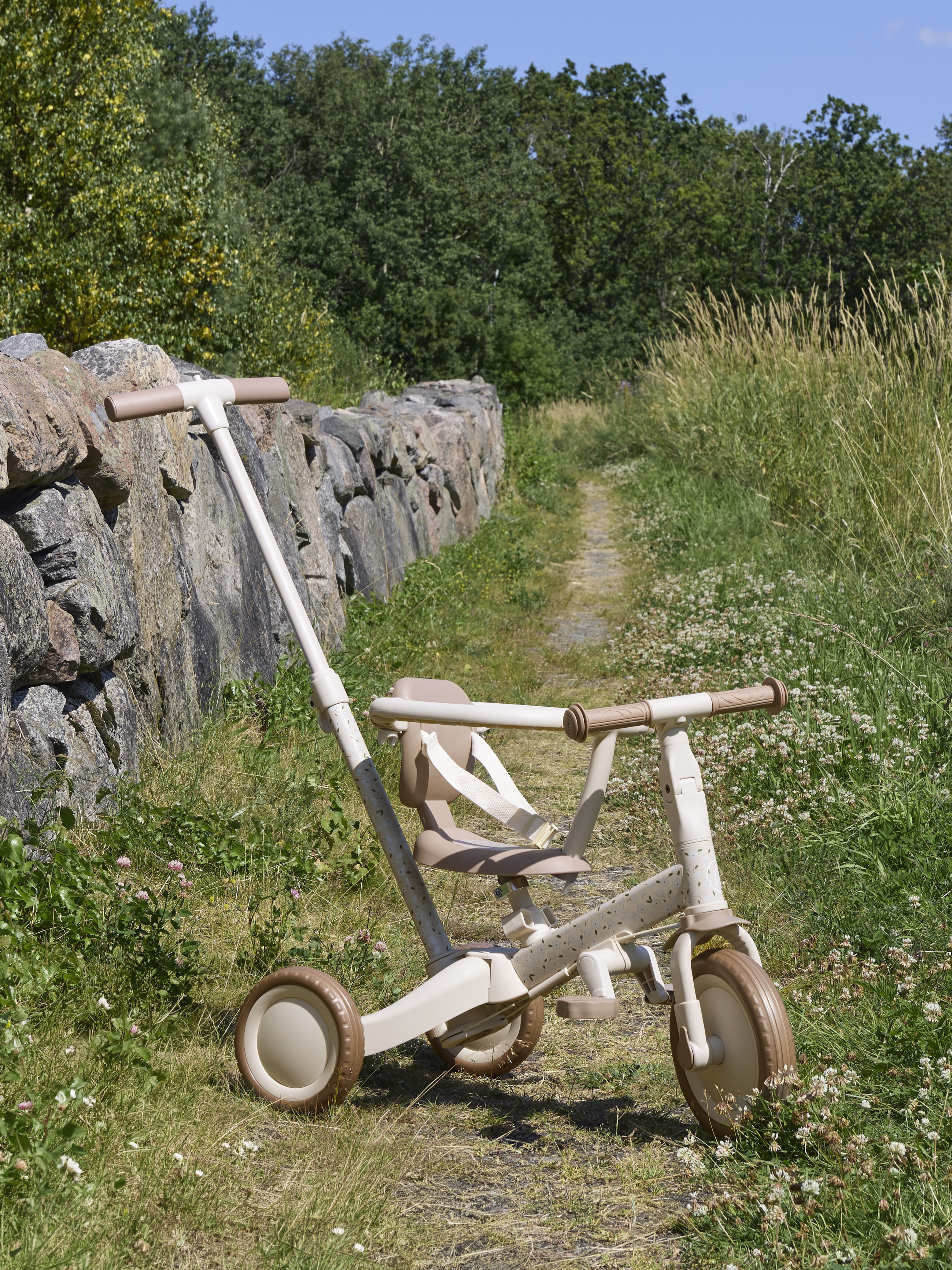 Alice & Fox Away 4-i-1 Trehjulet Cykel, Bloom Beige