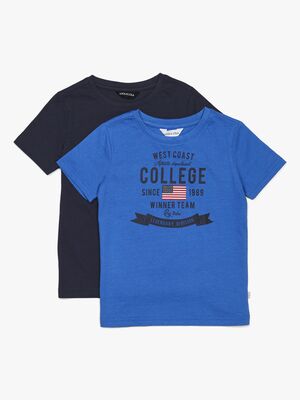 Luca & Lola Tore T-Shirt 2-pak, Blue/Navy