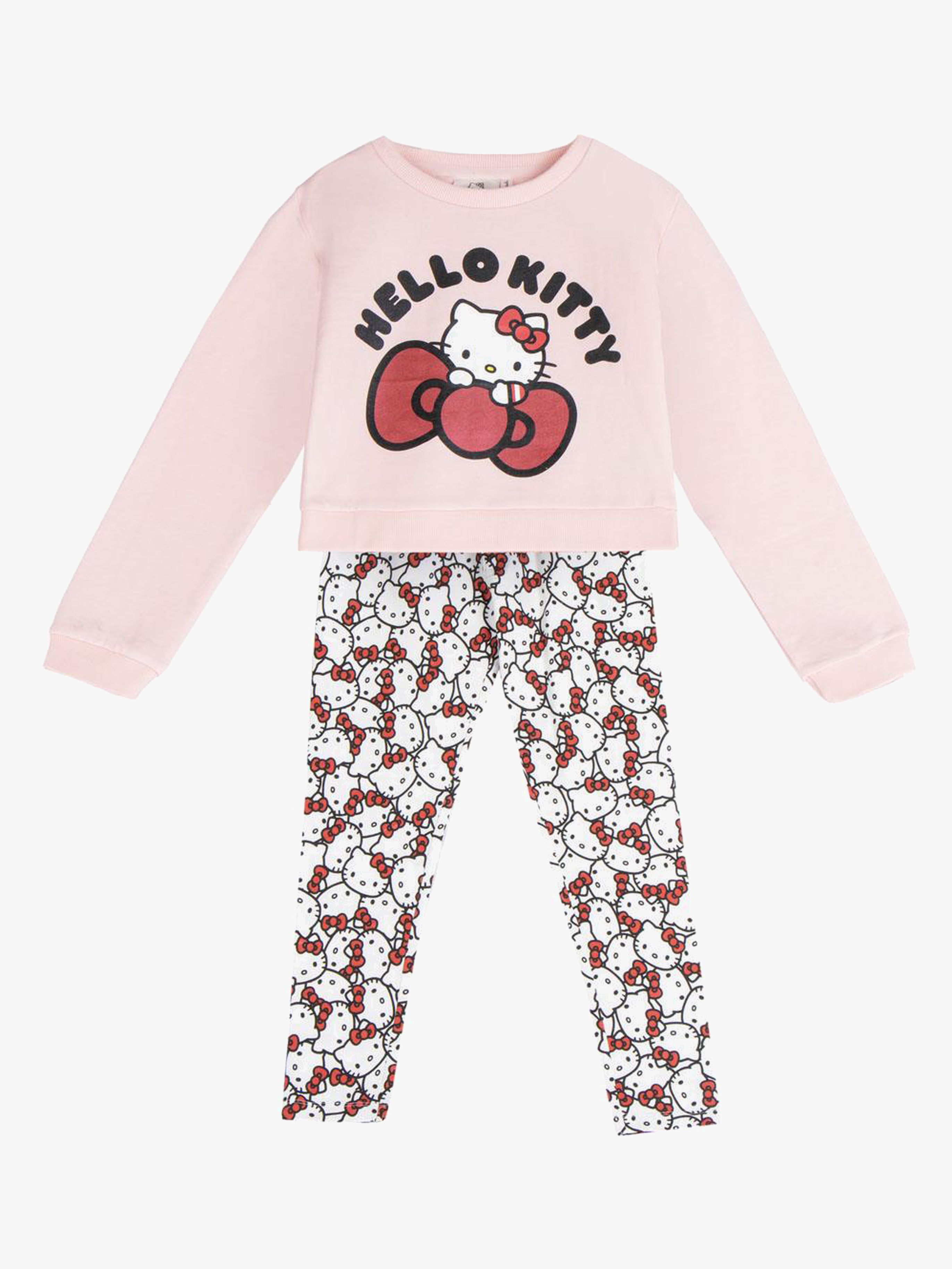 Hello Kitty-sæt med sweater og bukser, pink, 8 år