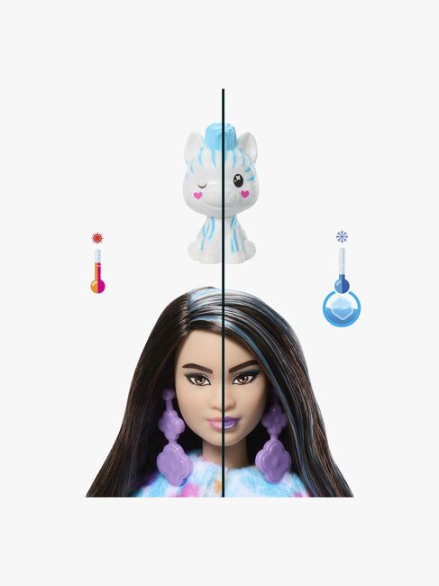 Barbie Cutie Reveal Dukke med Regnbuefarvet Zebra