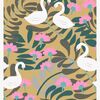 Petite Déco Tapet Swan, Guld