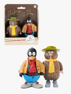 Flåklypa Figursæt Ludvig & Solan 10 cm