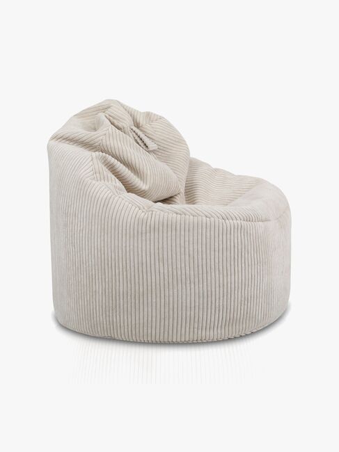 Furini Yoko Sækkestol Velour, Lys beige