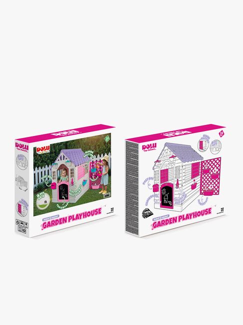 DOLU Garden Legehus med Hegn, Pink