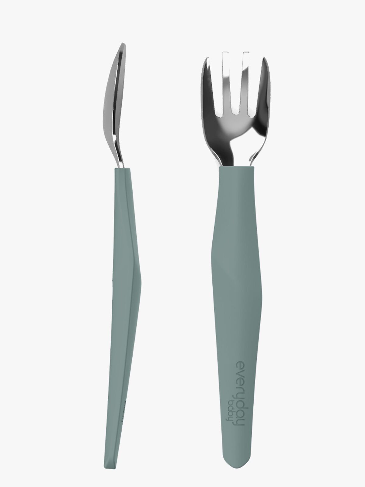 Everyday Baby Bestiksæt Silikone 2-pak, Grøn