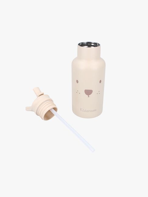 Kidzroom Beary Excited  Rustfrit stål Drikkedunk 350ml, Beige