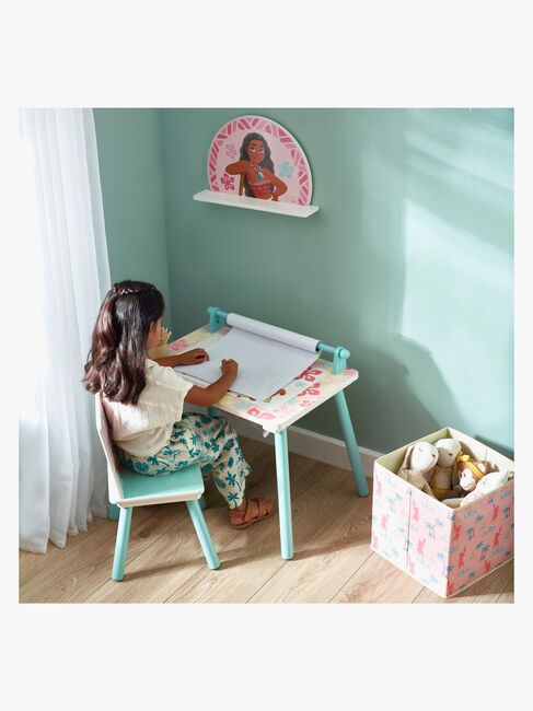 Disney Vaiana Skrivebord med Stol, Blå