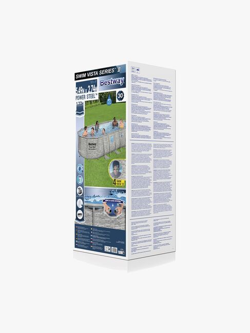 Bestway Power Steel Swim Vista Series Oval poolsæt 549x274x122 cm