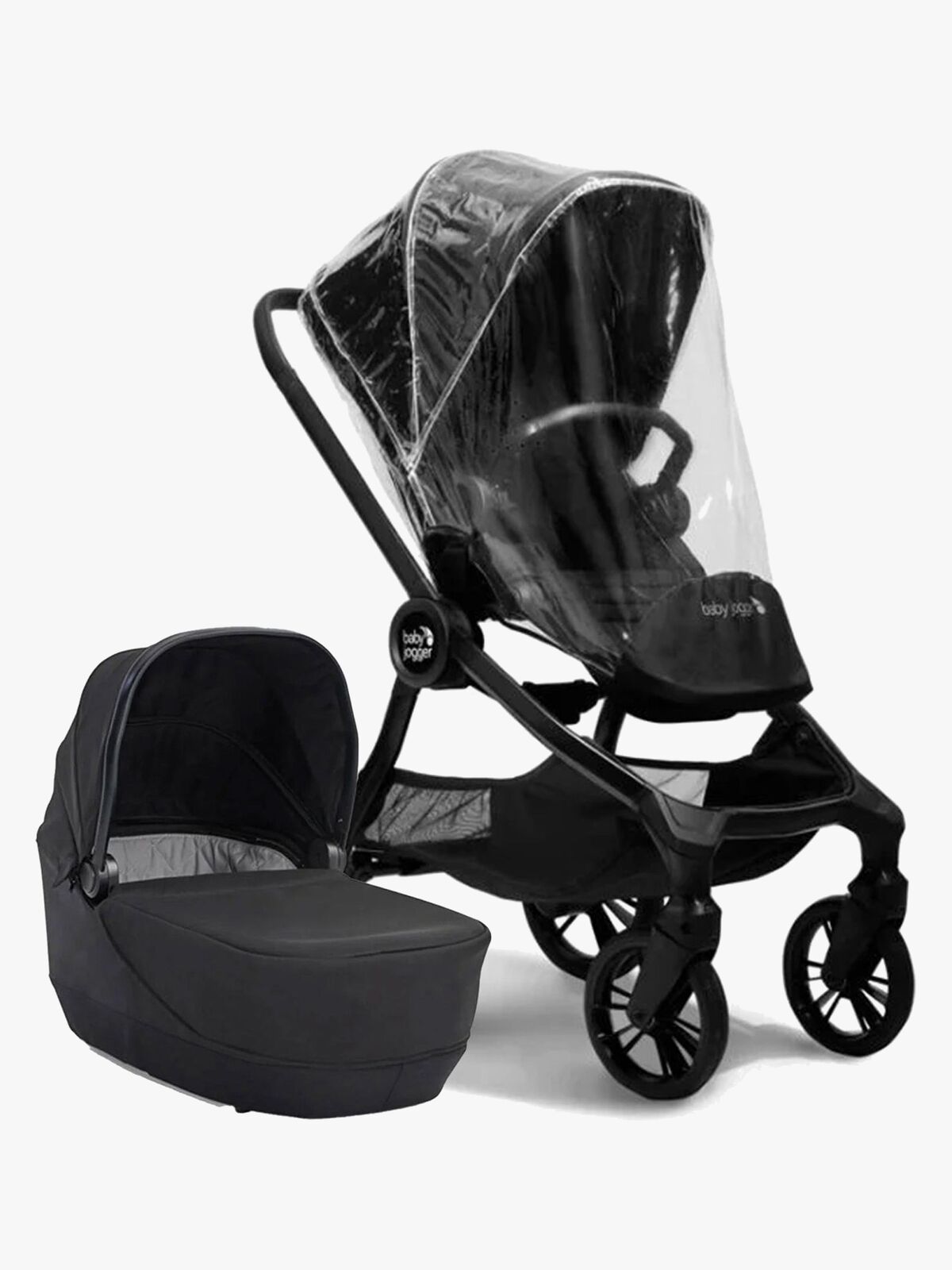Baby Jogger City Sights Duovogn inkl. Regnslag, Rich Black