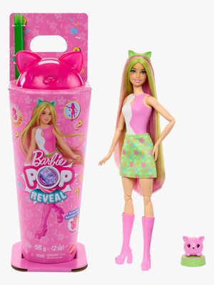 Barbie Pop Reveal Dukke Animal Party Kattekilling