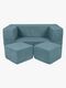 Meowbaby Play Aesthetic Cube  Bygbar Sofa, Turkis