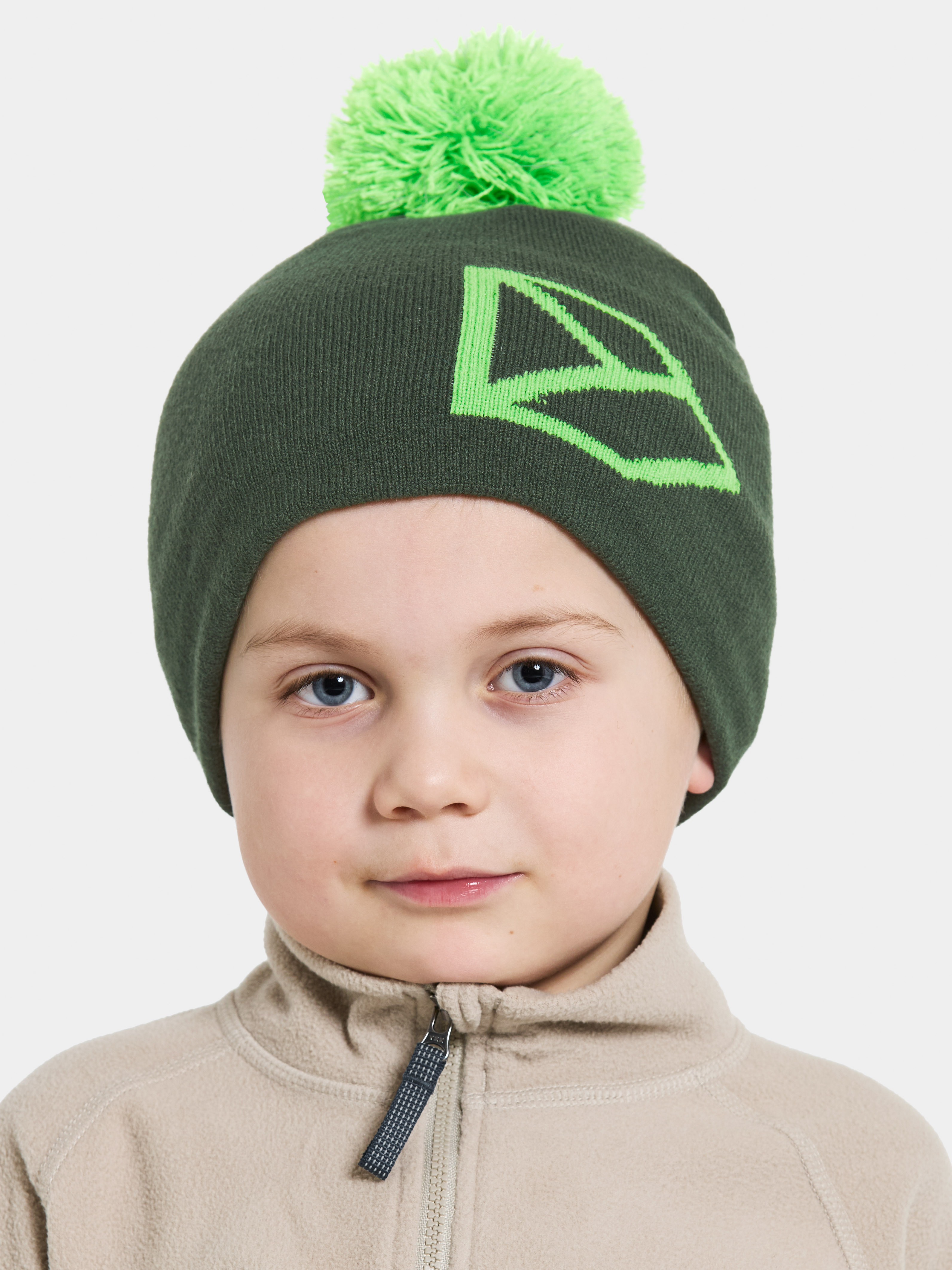 Didriksons Dropi Hue, Pine Green, 2-4 år