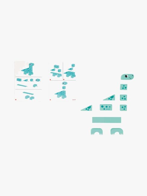 Janod Cubikosaurus Dinosaurer til at Bygge