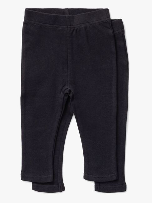 Tiny Treasure Lexi Leggings 2-pak, Phantom Black