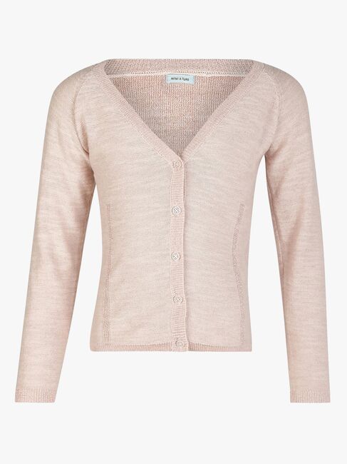 MINI A TURE Beline Cardigan, Pearl Blush