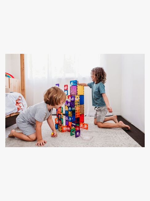 Connetix Rainbow Ball Run Magnetiske Byggeklodser 92 Dele