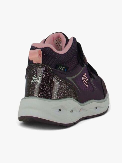 Leaf Kode Blinkende Vandtætte Mid Sneakers, Burgundy LKODE101U-16-2621_4e.jpg
