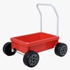 Plasto Gåvogn med Lydsvag Hjul, Rød