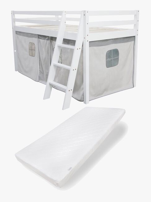 JLY TILDA Juniorseng m. Sengegardin & Madras 90x190, Hvid