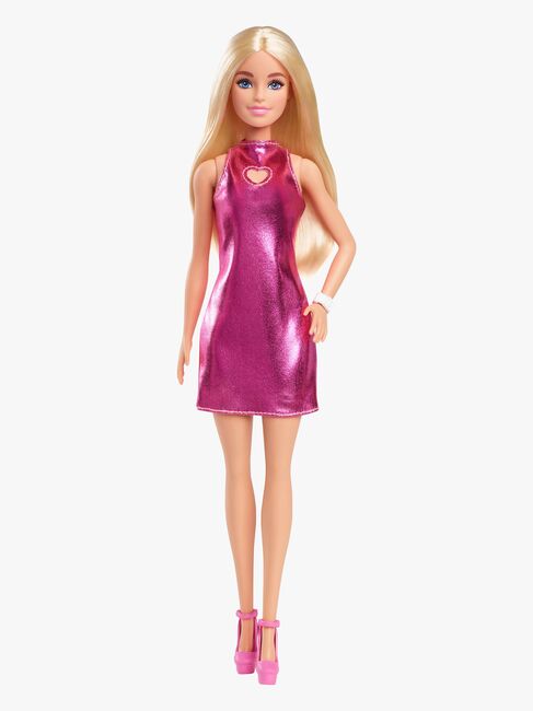 Barbie Fashionista Dukke med Blondt Hår & Lyserød Kjole