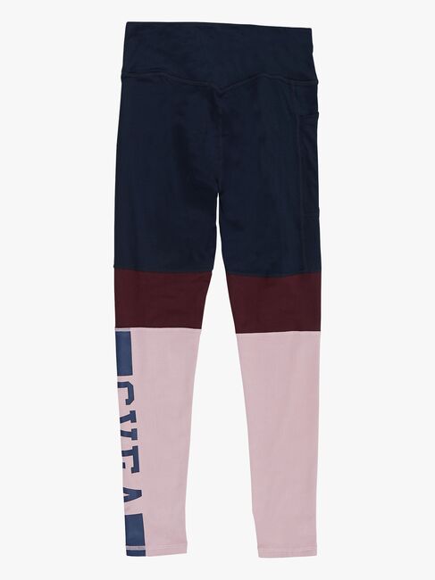 Svea Tights Color Block, Navy