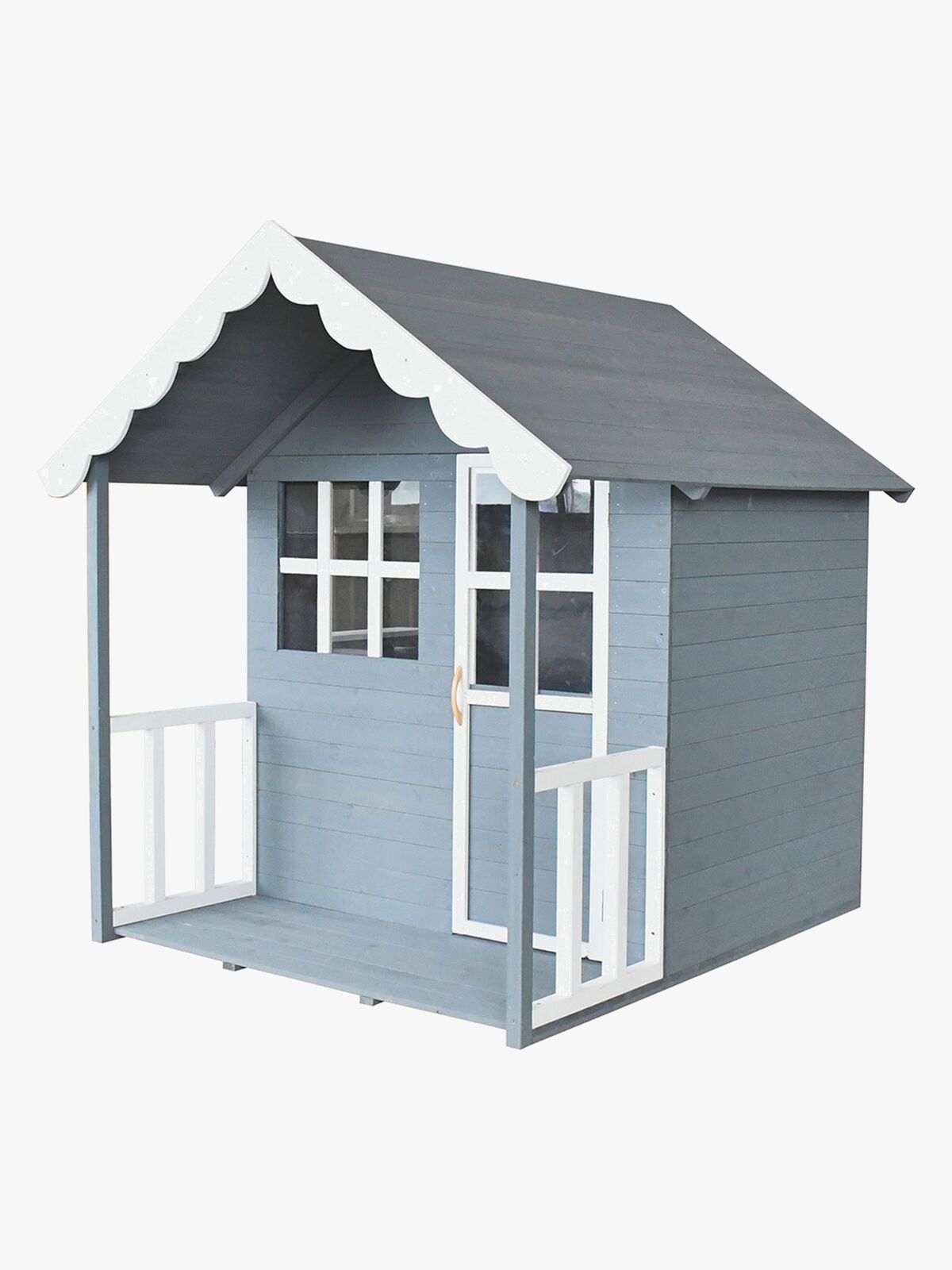 Woodlii Legehus, Grå/Hvid