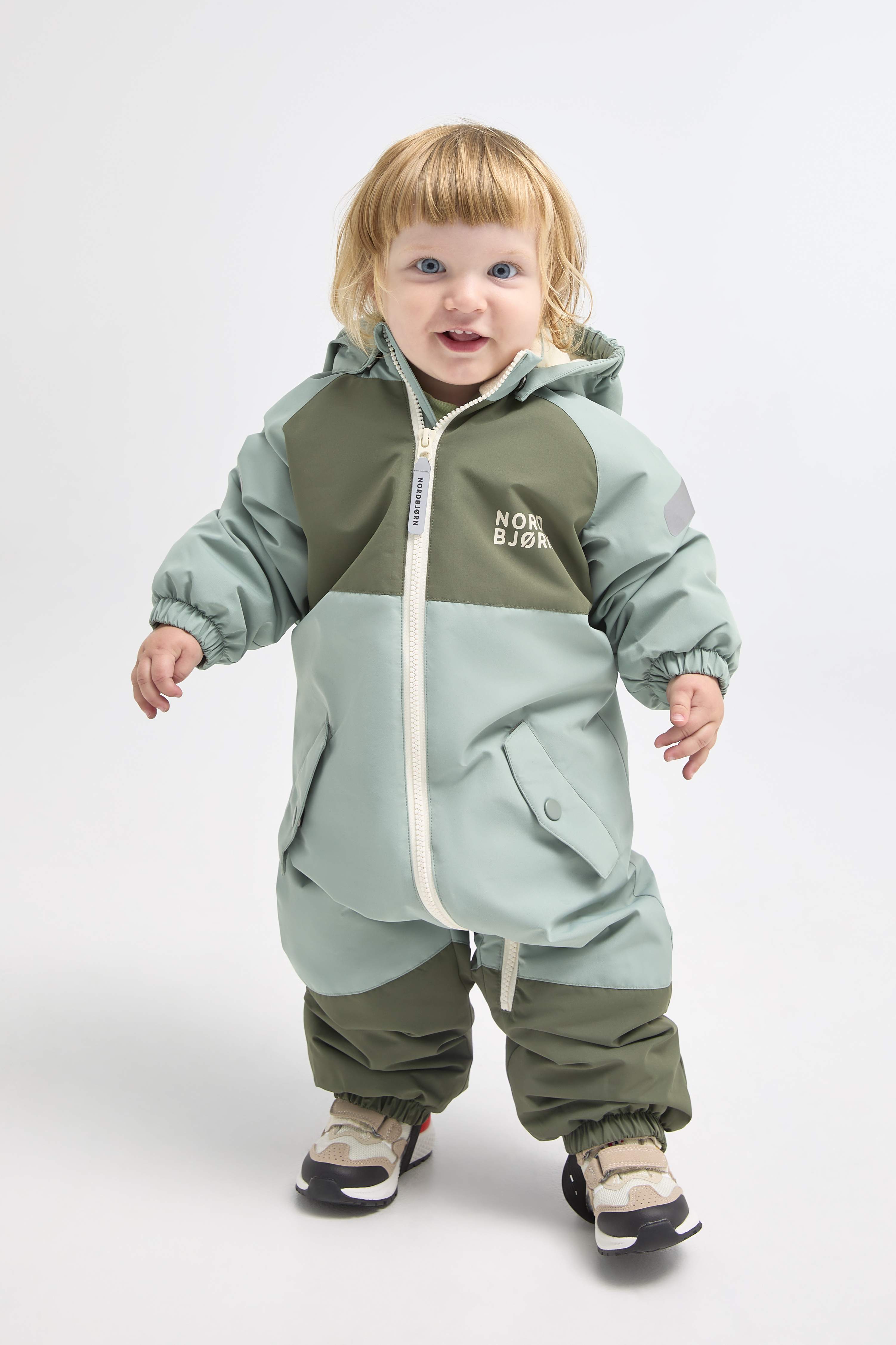 Nordbjørn Fernie Babyflyverdragt, Beetle/Slate Grey, 104, Overall