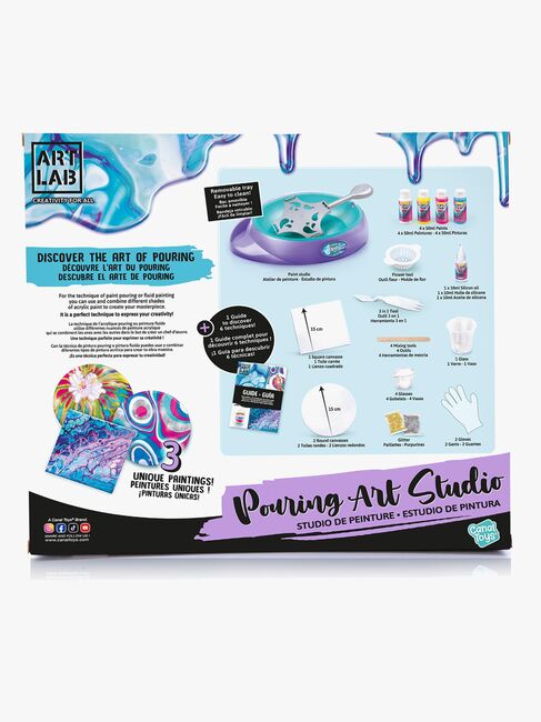 Art Lab Pouring Art Studio Malesæt