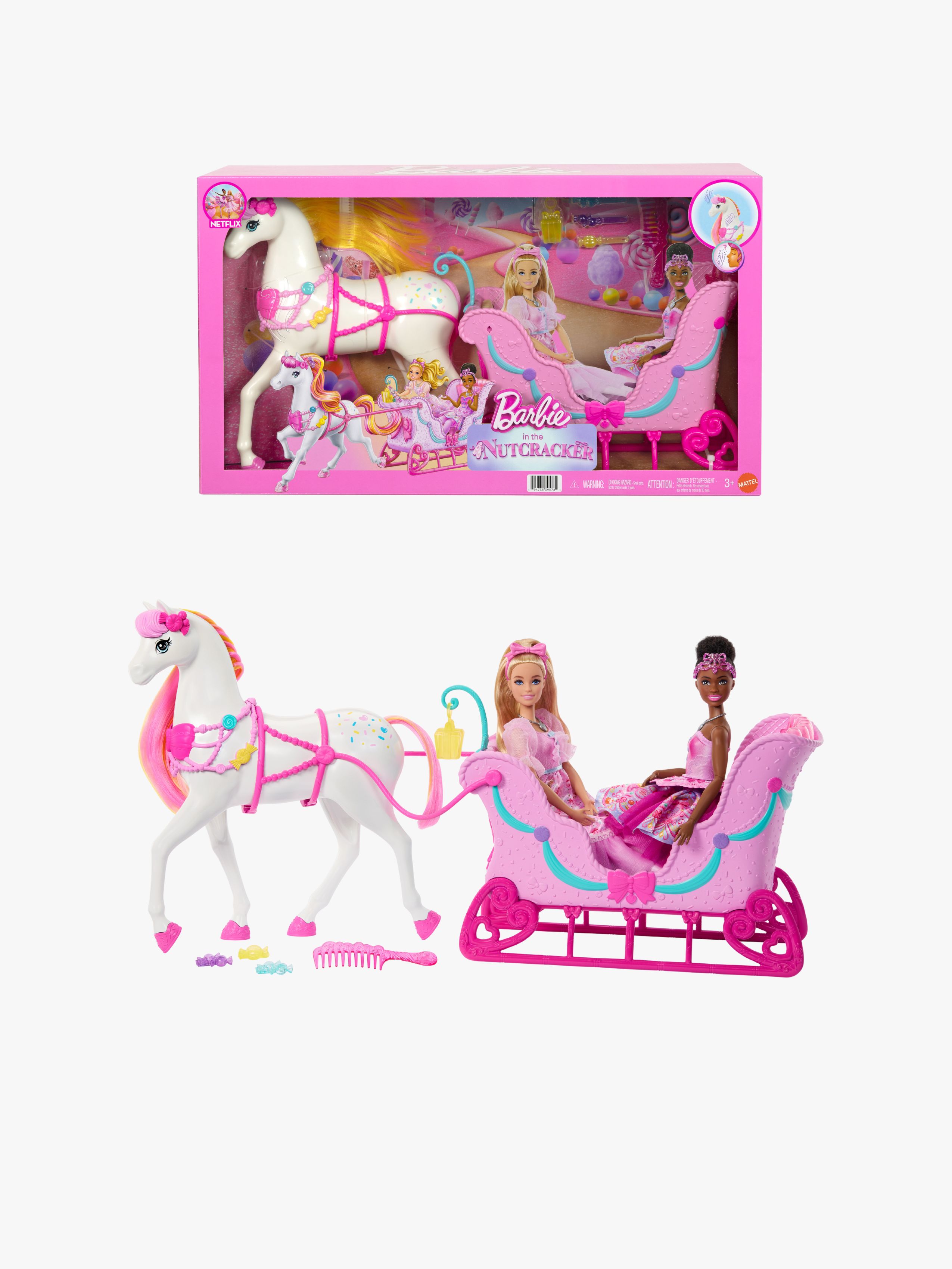 Barbie Land Of Sweets Legesæt Häst och Släde