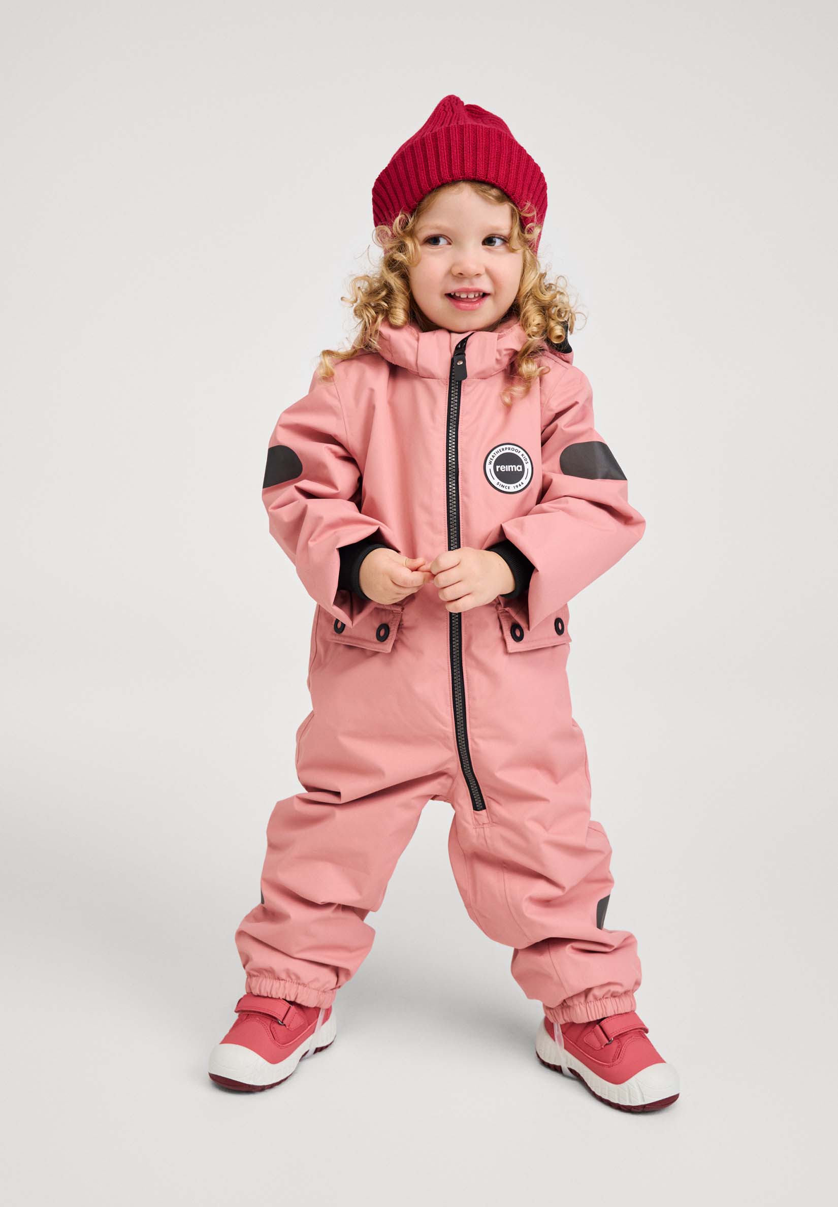 Reima Marte Mid Let Vatteret Flyverdragt, Rose Blush, 80