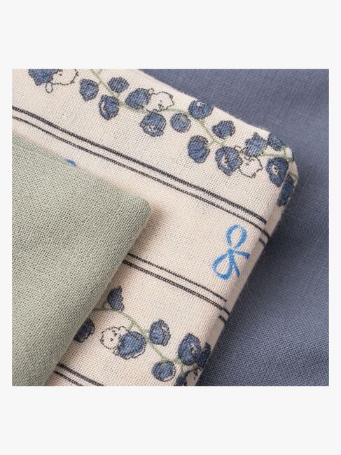 That's Mine Bora Tæppe/ Stofble i Musselin 3-pak, Bell Flower