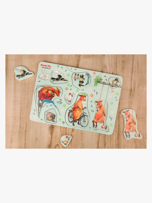 Mor Muh og Krage Knoppuslespil