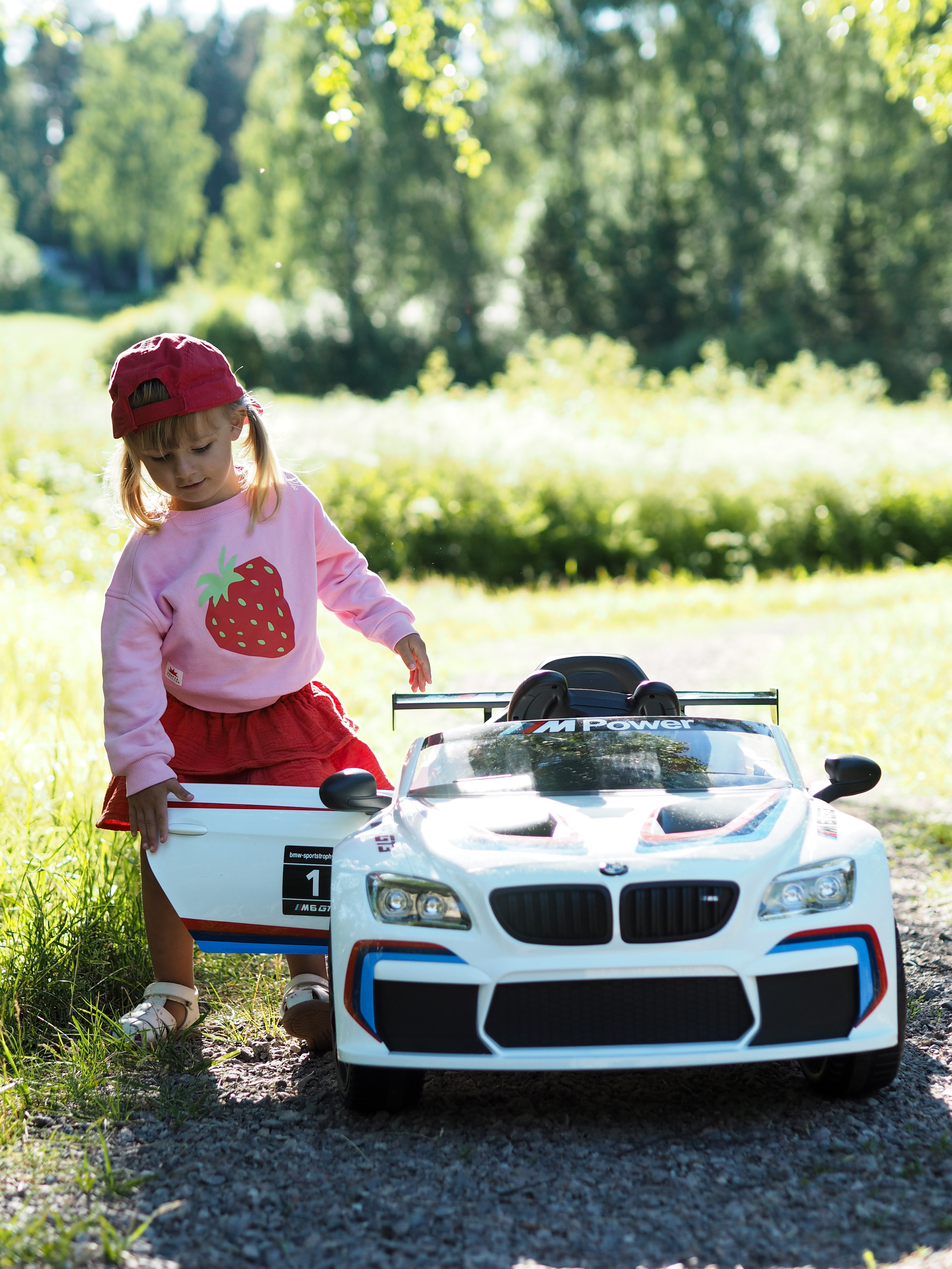 BMW M6GT3 Elbil, Hvid, El bil til børn