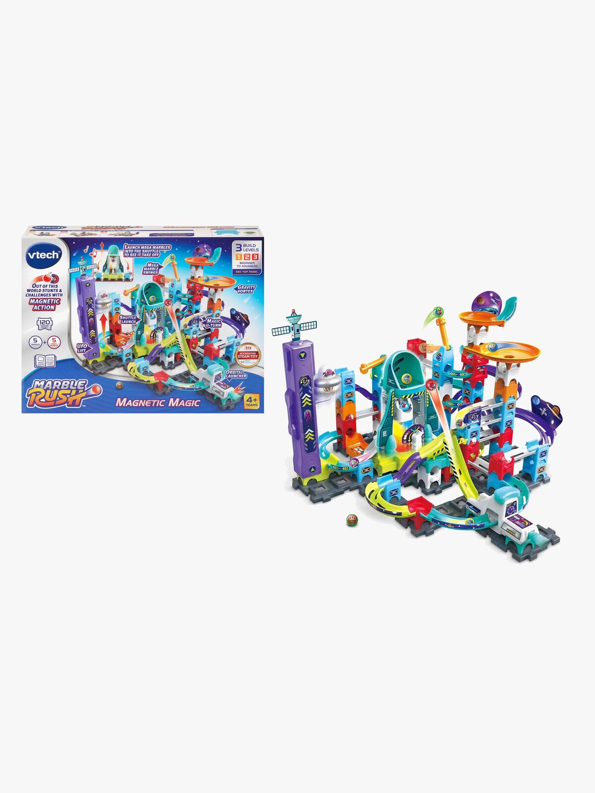 Vtech Marble Rush Space Magnetic XL300E Kuglebane 120 Dele