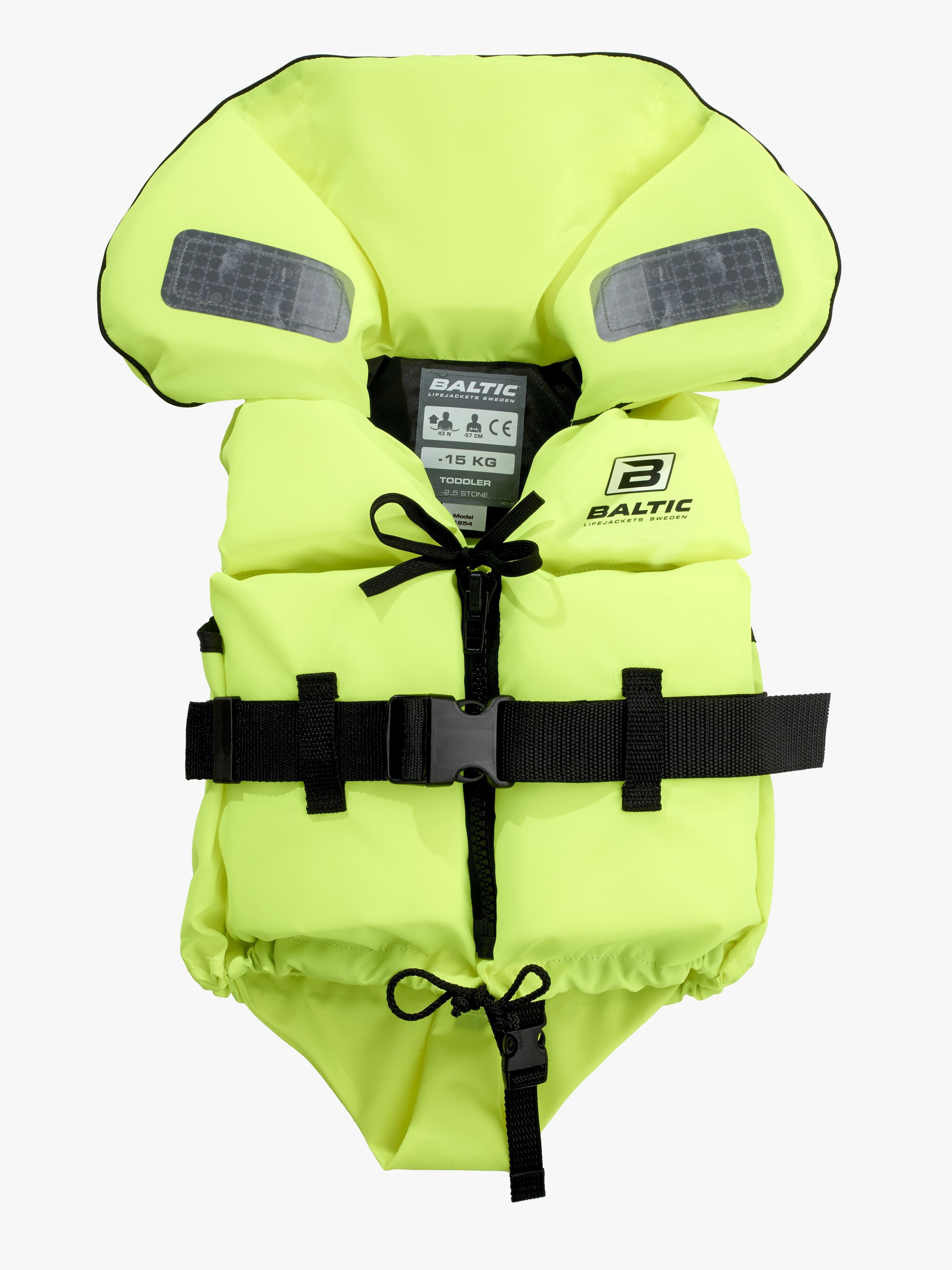 Baltic Redningsvest Split Front UV-gul 3-15kg