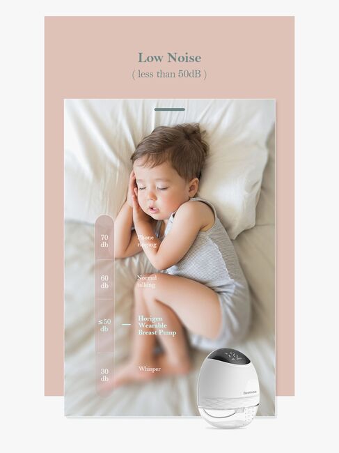 Beemoo CARE Wearable LED Elektrisk Brystpumpe Single