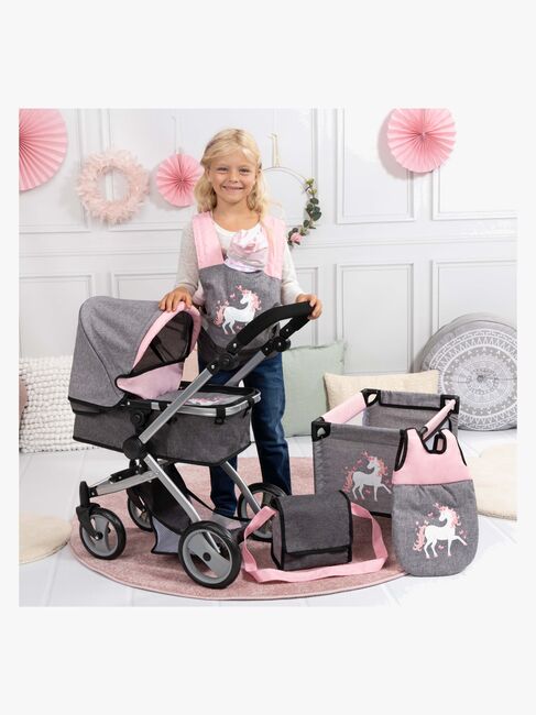 Bayer Design Dukkevogn Megasæt, Grå