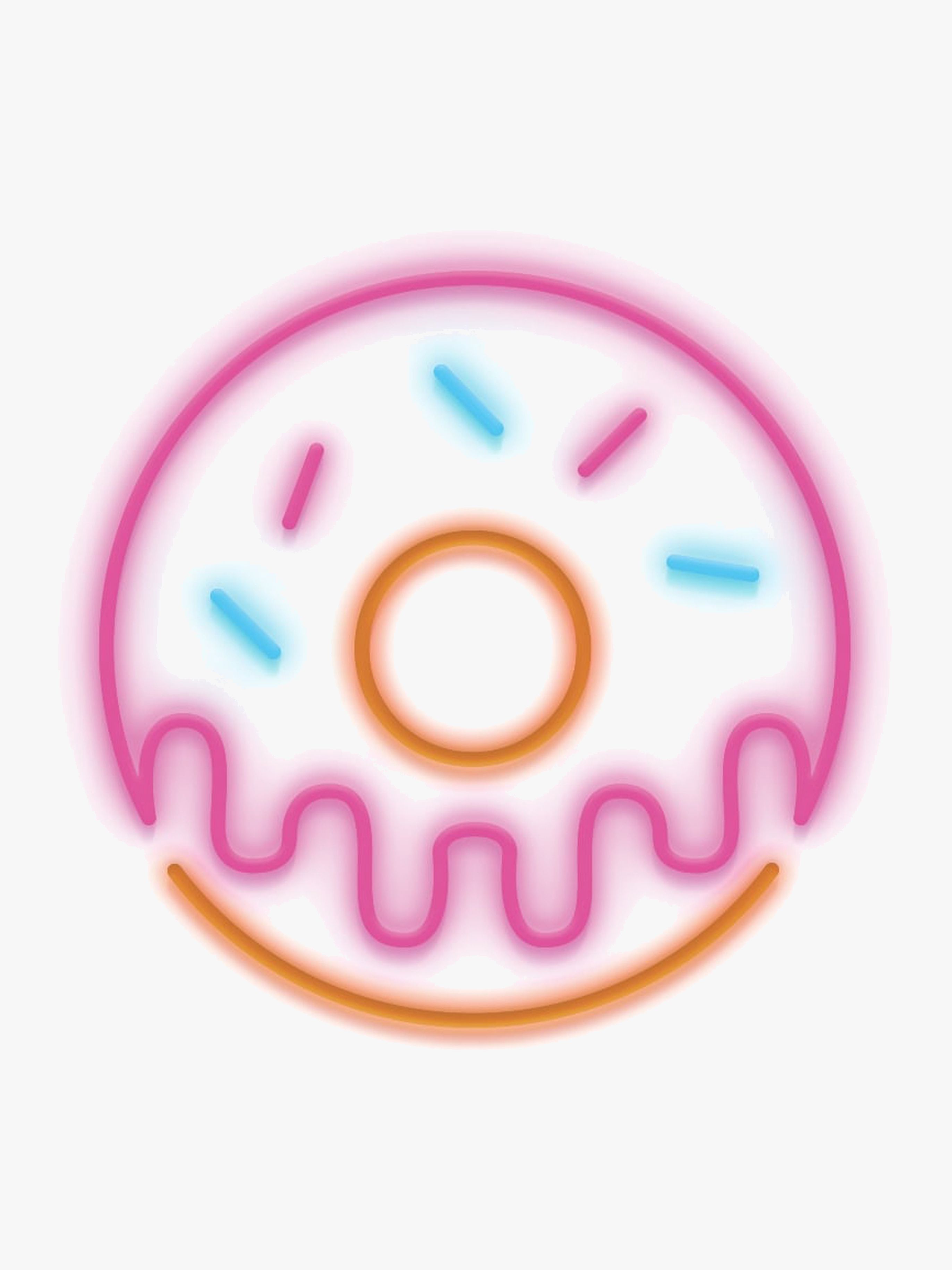 Candy Shock Neonlampe, Donut, Børnelampe